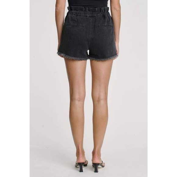 NWT Pistola Salem Cooper Paperbag Drawstrings Short in Black Size Small - Picture 2 of 7